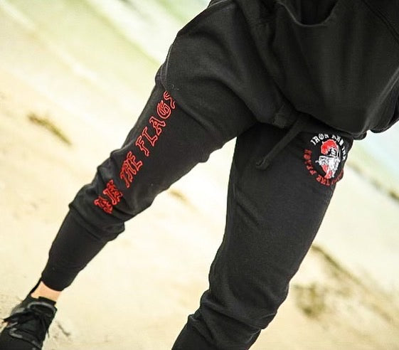 Raise The Flags Unisex Sweat Pant Joggers- Black