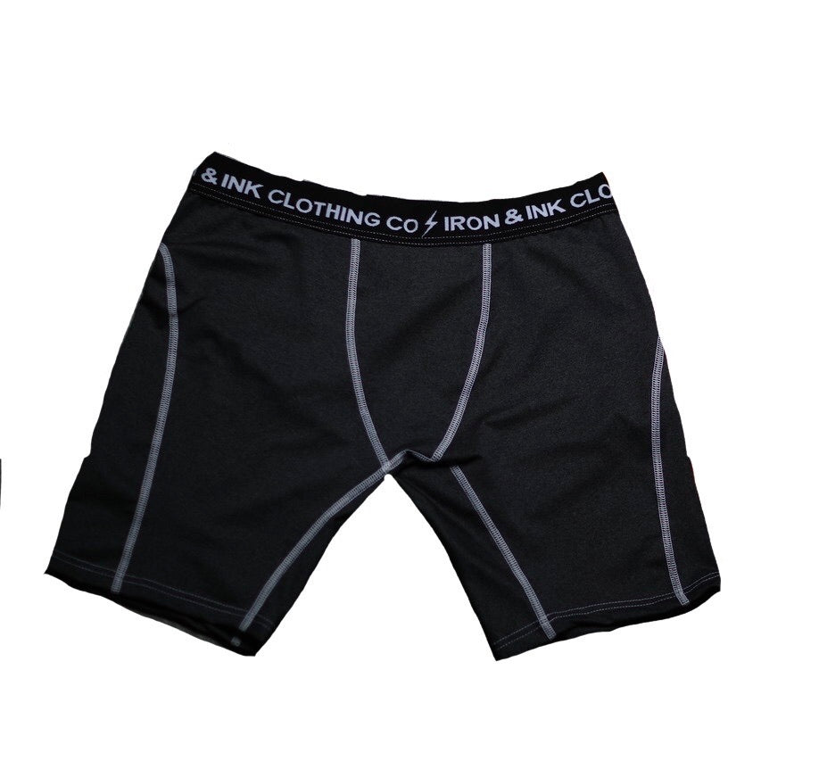 Performance Boxer Briefs- Black/White