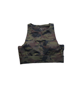 Custom Athena A1 Sports Bra- Forest Camo