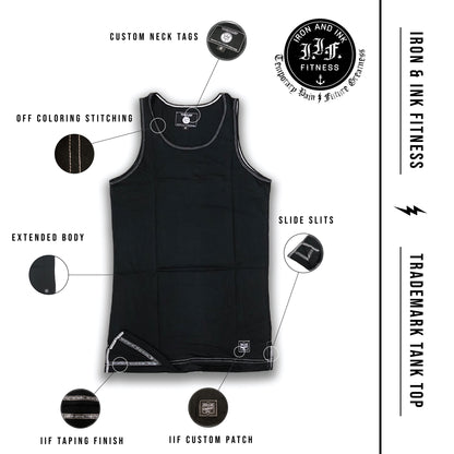 IIF Customs Trademark Tank Top- Black