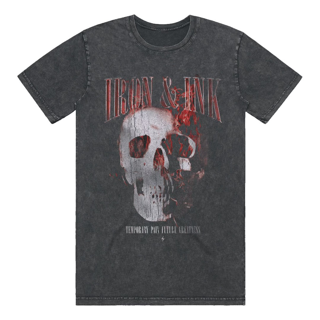 Vintage Skull Unisex Tee Shirt- Mineral