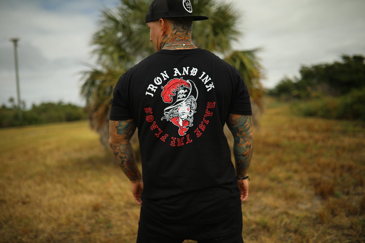 Raise The Flags Unisex Tee Shirt- Black