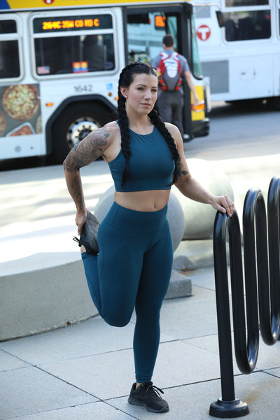 Custom Athena A1 Leggings- Teal Blue