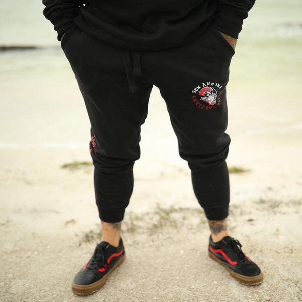 Raise The Flags Unisex Sweat Pant Joggers- Black