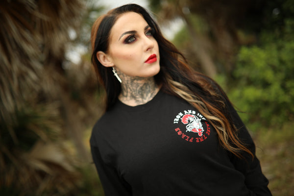 Raise The Flags Unisex Long Sleeve- Black